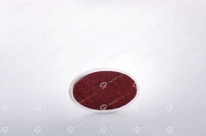 ##tt##-Saffron Crystal Container - Oval 2