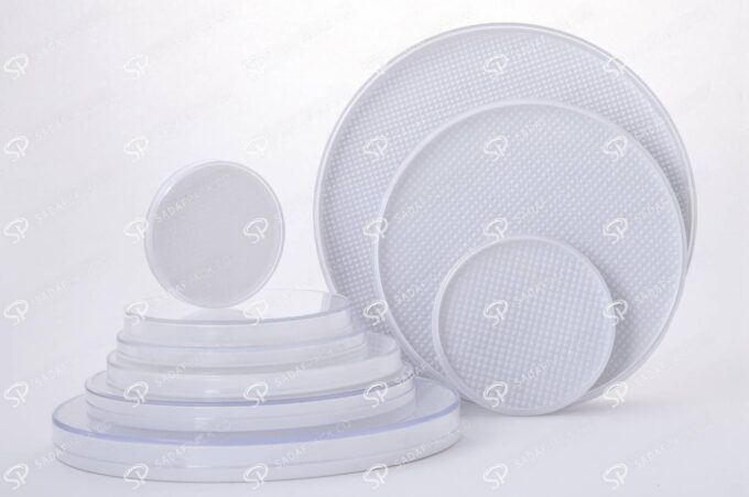 ##tt##-Saffron Crystal White Bottom Container - Round 7 (14 Slim)